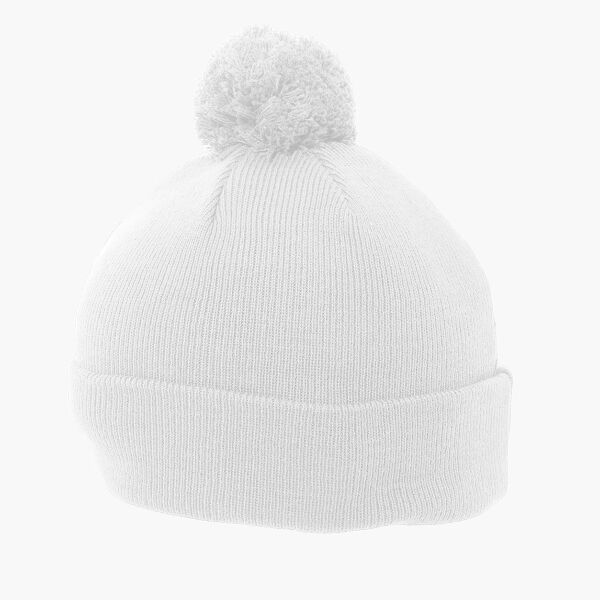 Knit Fold Over Pom-Pom Beanie Thumbnail