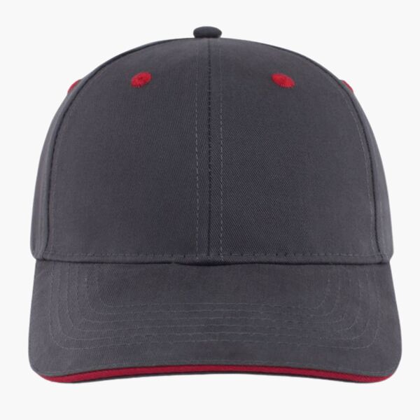 Brushed Twill Cap With Sandwich Bill Thumbnail