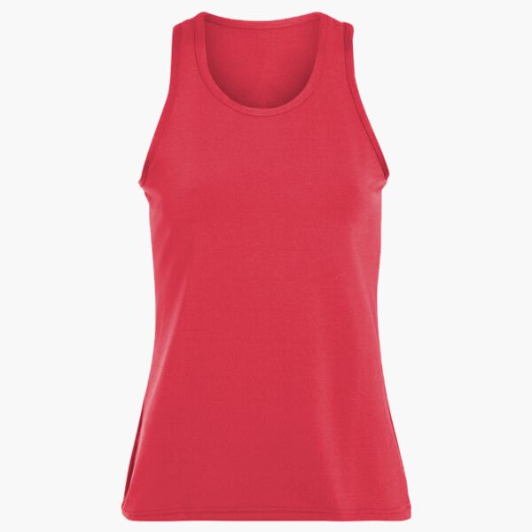 Ladies Poly/Spandex Solid Racerback Tank Thumbnail
