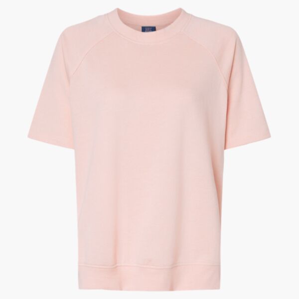 Women's French Terry Short Sleeve Crewneck Sweatshirt Thumbnail