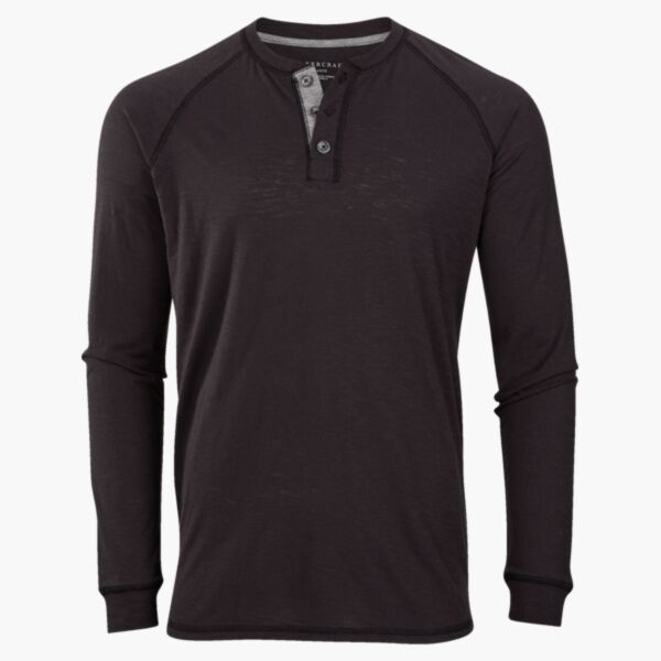 Unisex Henley Long Sleeve T-Shirt Thumbnail