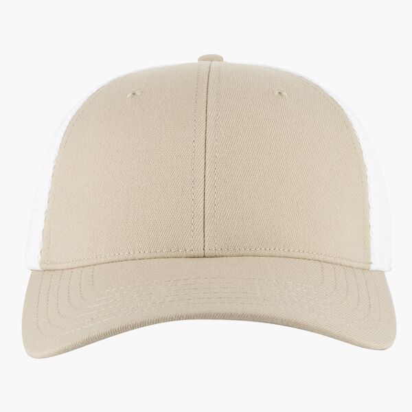 OTTO CAP "OTTO FLEX" Fitted 6 Panel Low Profile Mesh Back Trucker Hat Thumbnail