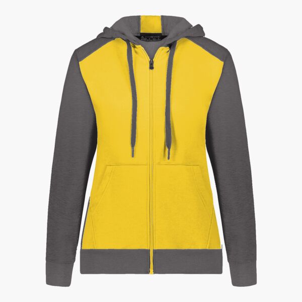 Ladies Three-Season Fleece Full Zip Hoodie Thumbnail