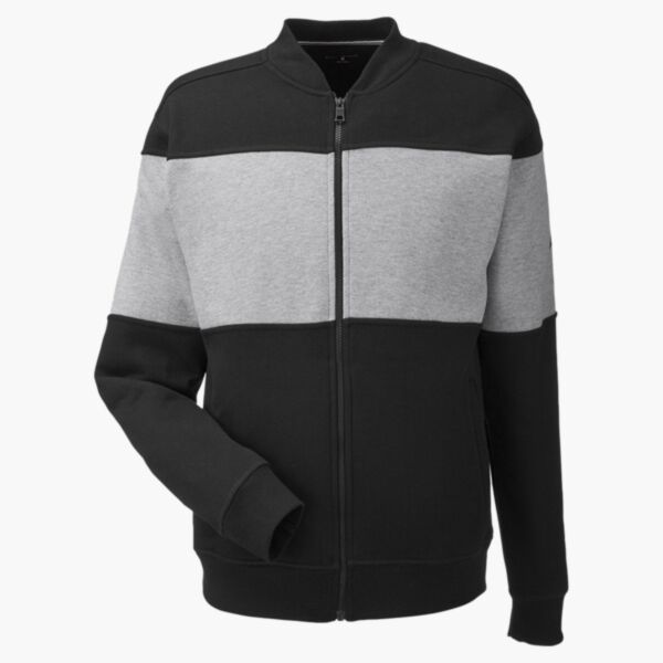 Unisex Anchor Fleece Colorblocked Bomber Jacket Thumbnail