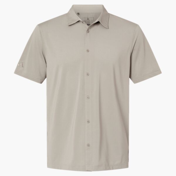 Men's Full Button Down Short Sleeve Shirt Thumbnail