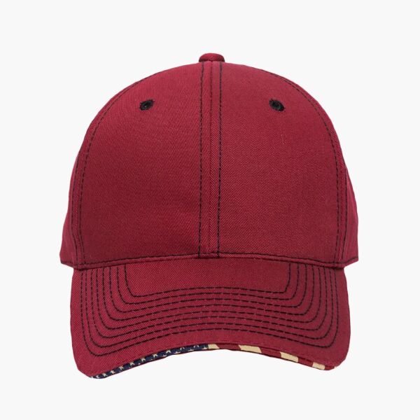 Structured Twill W/Flag Sandwich Visor Thumbnail