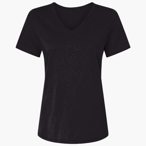 Women's USA-Made Fine Jersey V-Neck T-Shirt Thumbnail