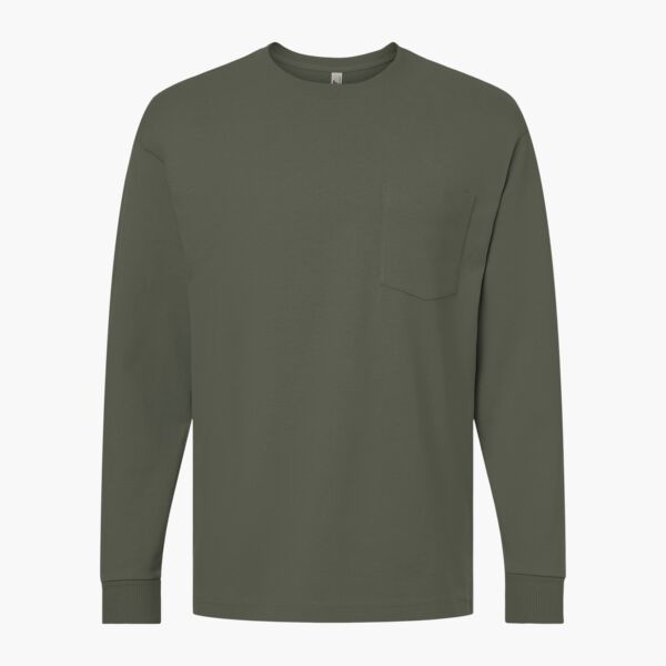 Unisex Super Heavyweight Long Sleeve Pocket Tee Thumbnail