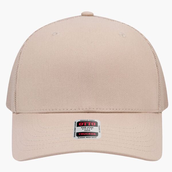 OTTO CAP Seamless 6 Panel Mid Profile Mesh Back Trucker Hat Thumbnail