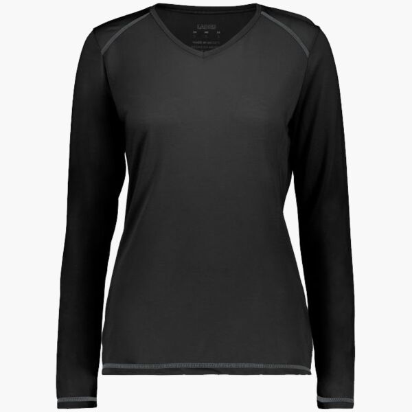 Ladies Super Soft-Spun Poly Long Sleeve Tee Thumbnail