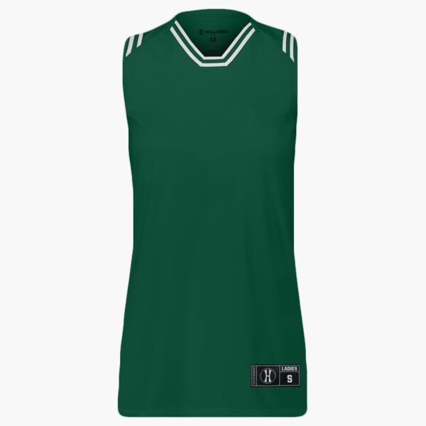 Ladies Retro Basketball Jersey Thumbnail