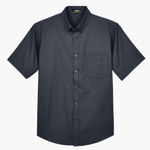 Men's Optimum Short Sleeve Twill Dress Shirt Thumbnail
