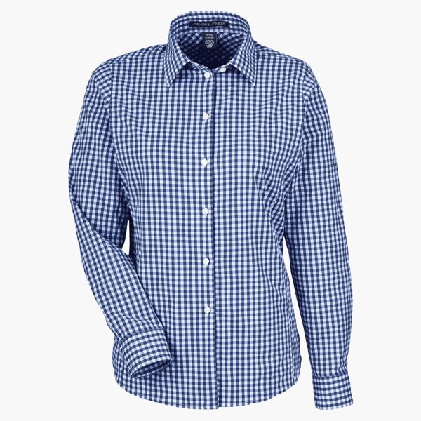 Women's CrownLux Performance® Gingham Dress Shirt Thumbnail