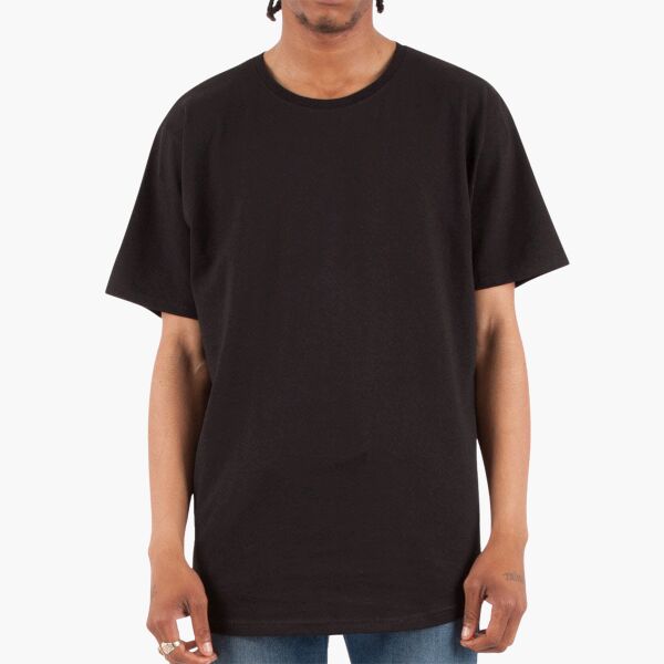 Unisex Curved Hem Long T-Shirt Thumbnail