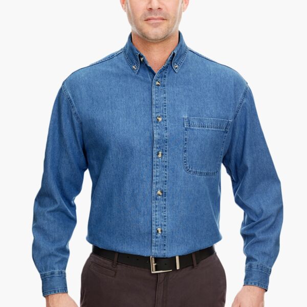 Men's Cypress Denim Shirt with Pocket Thumbnail