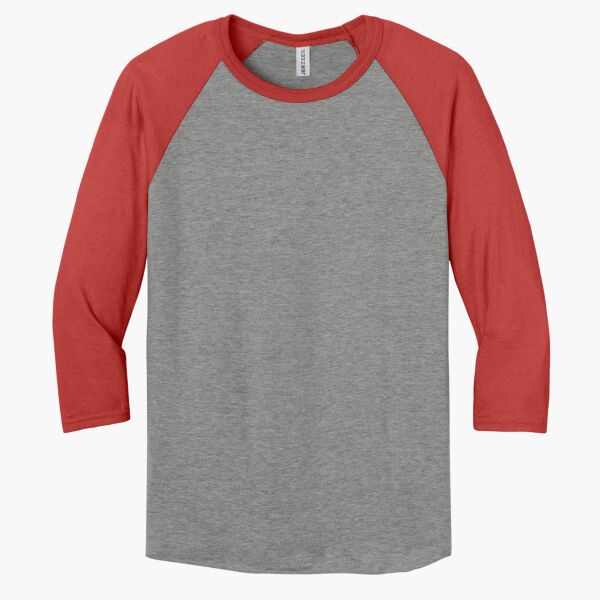 Unisex Premium Blend Combed Ring Spun 3/4 Sleeve Raglan Thumbnail