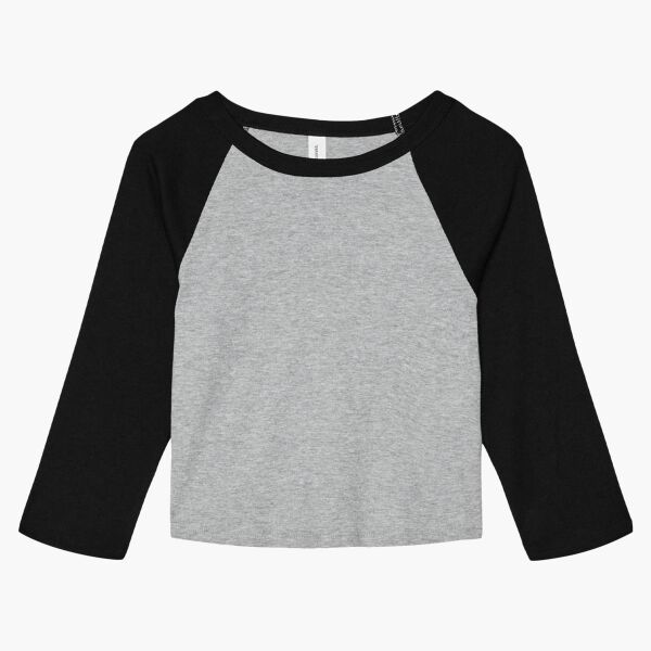 Women's Micro Rib 3/4 Raglan Baby Tee Thumbnail