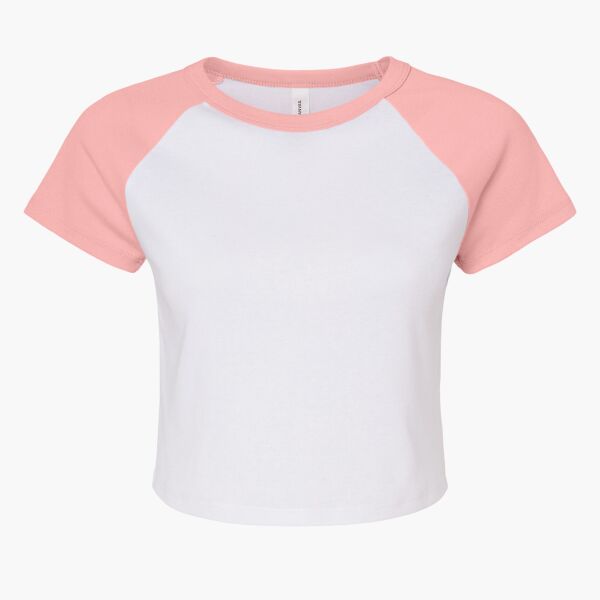 Women's Micro Rib Raglan Baby Tee Thumbnail