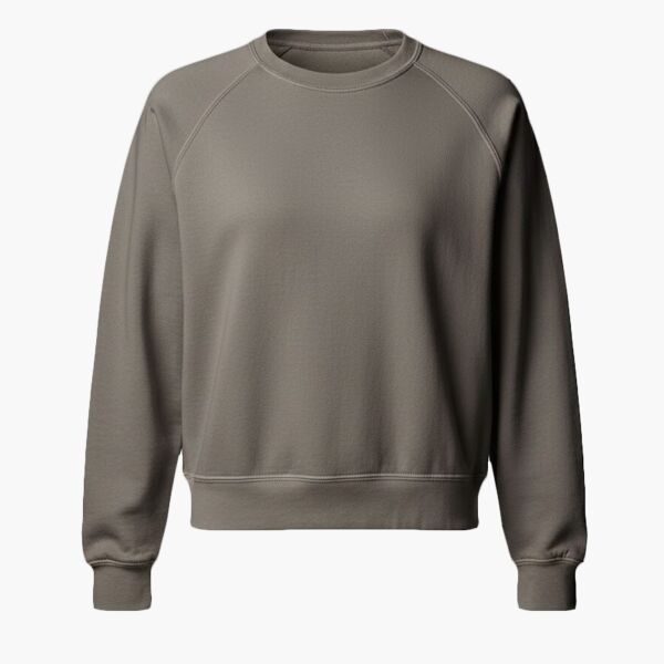 Women's Garment-Dyed Mid-Length Crewneck Sweatshirt Thumbnail