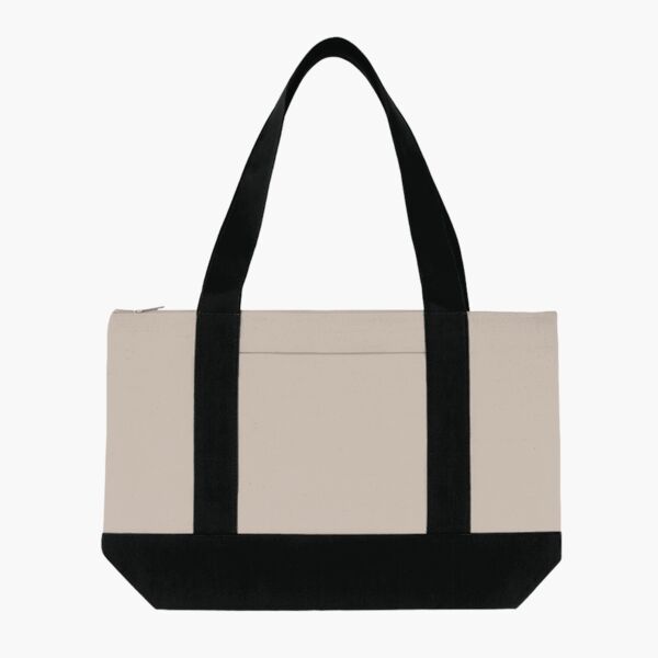 LB LRG ZIPPER COTTN CANVS TOTE Thumbnail