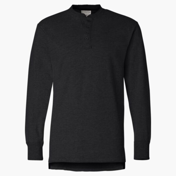Men's Vintage Brushed Jersey Henley Thumbnail