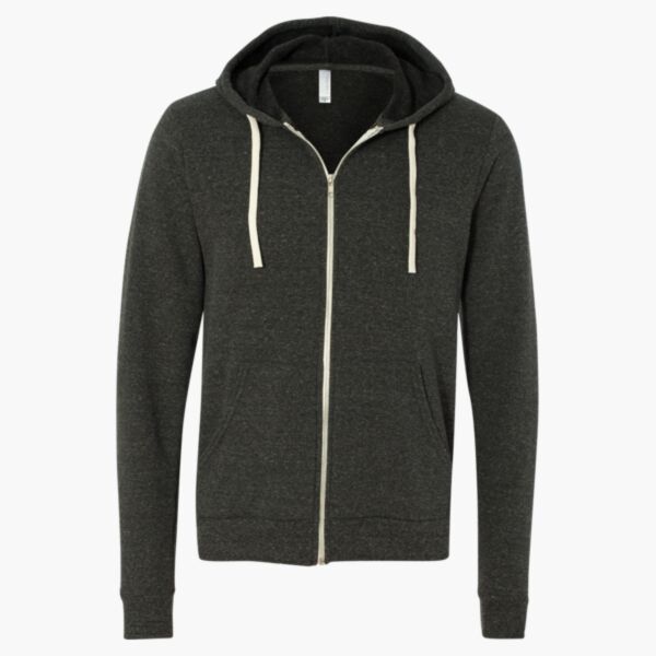 Unisex Triblend Sponge Fleece Full-Zip Hoodie Sweatshirt Thumbnail