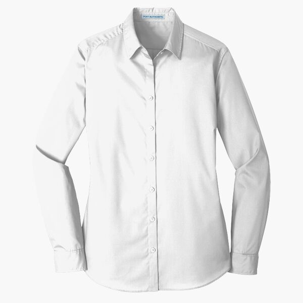 Women's Long Sleeve Carefree Poplin Shirt Thumbnail