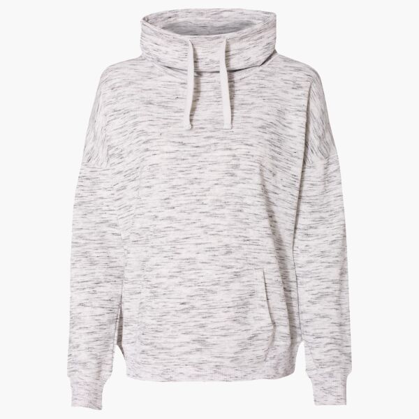 Women’s Mélange Fleece Cowl Neck Sweatshirt Thumbnail