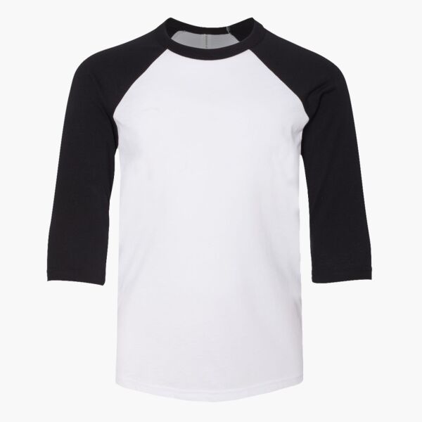 Youth Three-Quarter Sleeve Baseball Tee Thumbnail