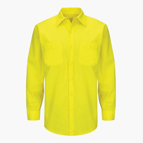 Men's Enhanced & Hi-Visibility Long Sleeve Work Shirt Thumbnail