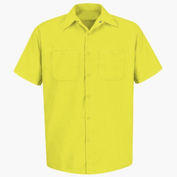 Men's Tall Enhanced Visibility Short Sleeve Work Shirt Thumbnail