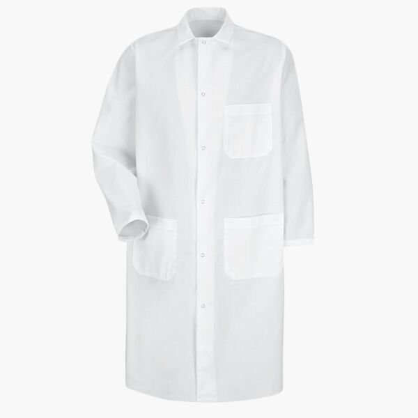 Unisex Butcher Coat with Exterior Chest Pocket Thumbnail