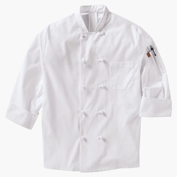 Mimix™ Ten Knot Button Chef Coat with OilBlok Thumbnail