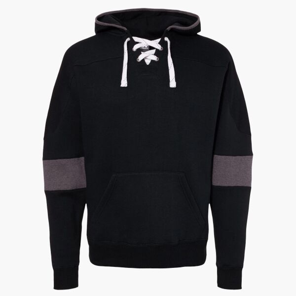 Men's Sport Lace Colorblocked Fleece Hooded Sweatshirt Thumbnail