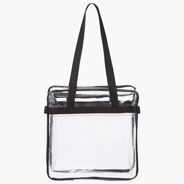 Clear Tote with Zippered Top Thumbnail