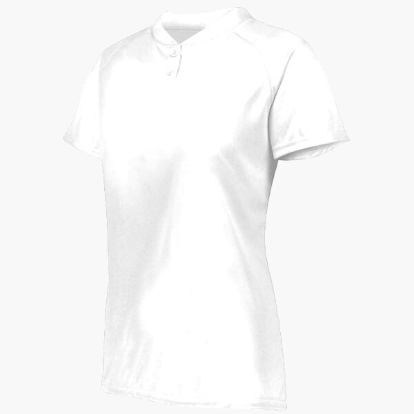 Ladies Attain Wicking Two-Button Softball Jersey Thumbnail