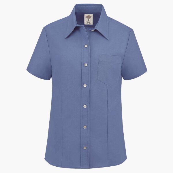 Women's Short Sleeve Stretch Oxford Shirt Thumbnail