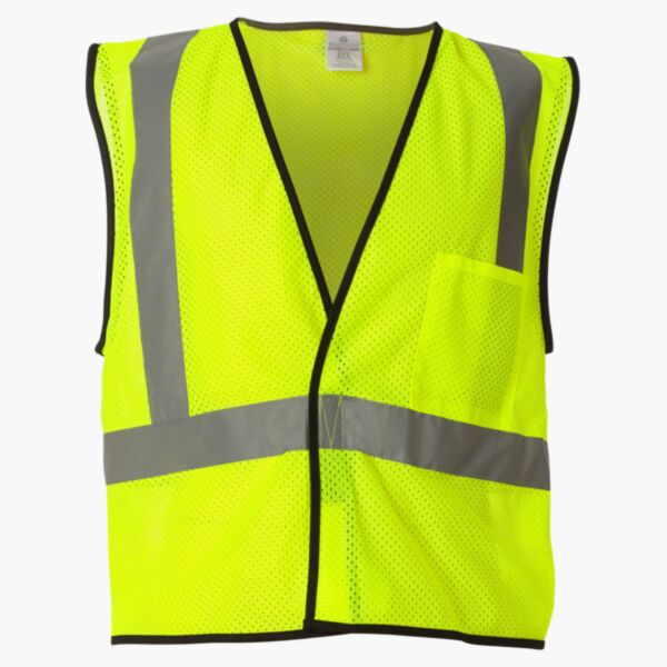Economy Single Pocket Hook & Loop Mesh Vest Thumbnail