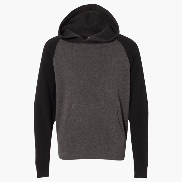 Youth Special Blend Raglan Hooded Sweatshirt Thumbnail