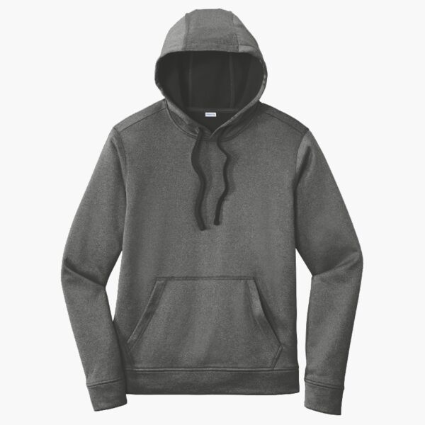 PosiCharge ® Sport Wick ® Heather Fleece Hooded Pullover Thumbnail