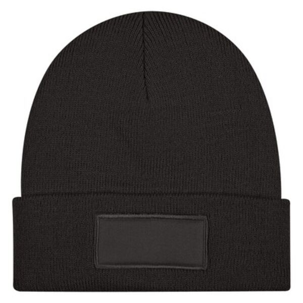  PATCH KNIT BEANIE WITH CUFF Thumbnail
