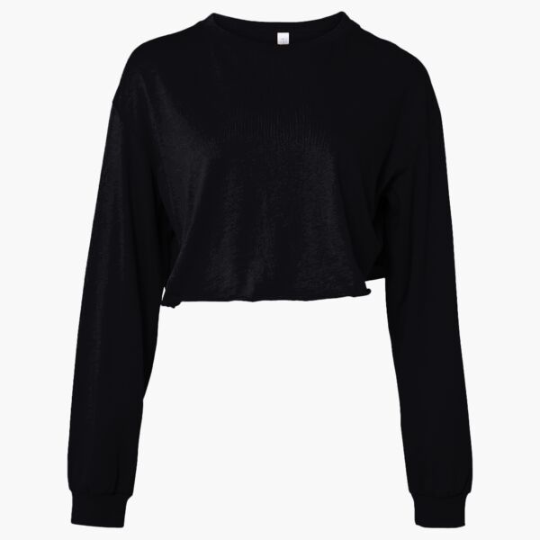 FWD Fashion Women's Crop Long Sleeve Tee Thumbnail