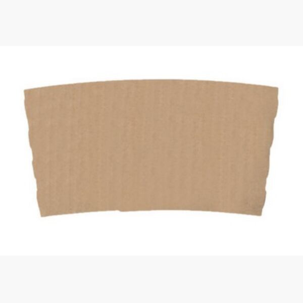 CUSTOM COFFEE SLEEVES - WHITE OR KRAFT 10-20OZ BEVERAGE WRAPS Thumbnail