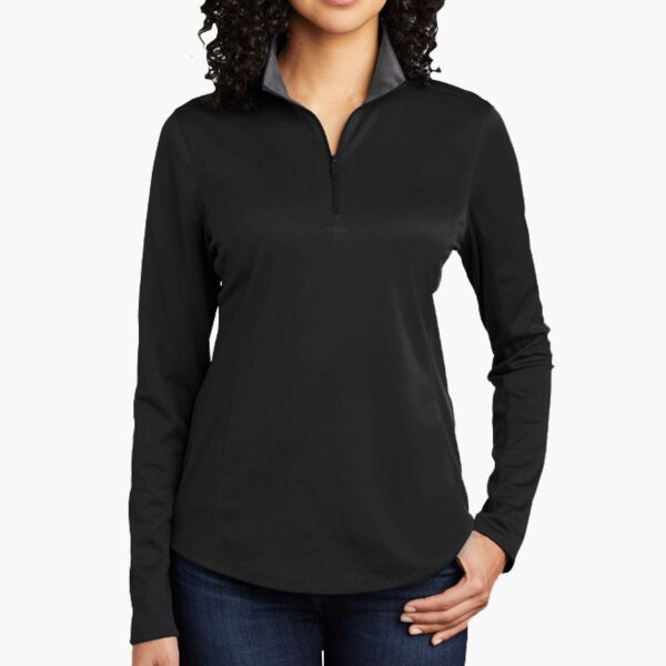 Ladies Silk Touch  Performance 1/4 Zip Thumbnail