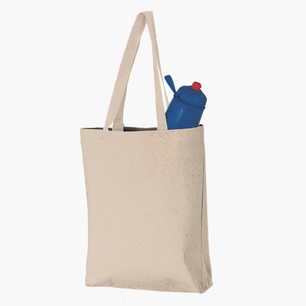 11L Canvas Tote with Contrast-Color Handles Thumbnail