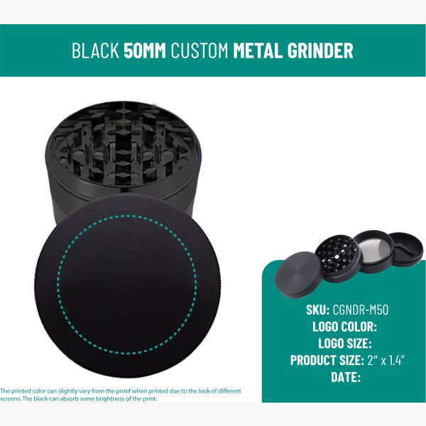 Custom Metal Grinders – 4 Piece 50mm Thumbnail
