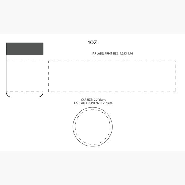 Custom Glass Jar – 4 oz – With Label Thumbnail