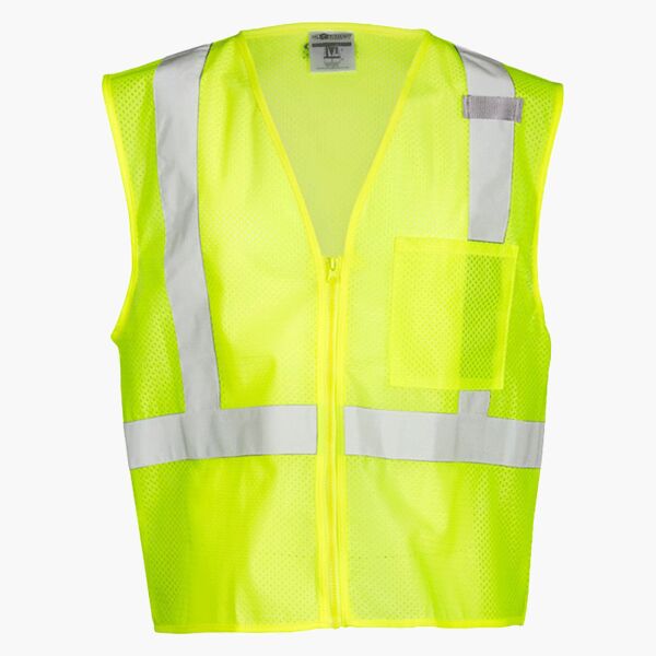 Single Pocket Zipper Mesh Vest Thumbnail