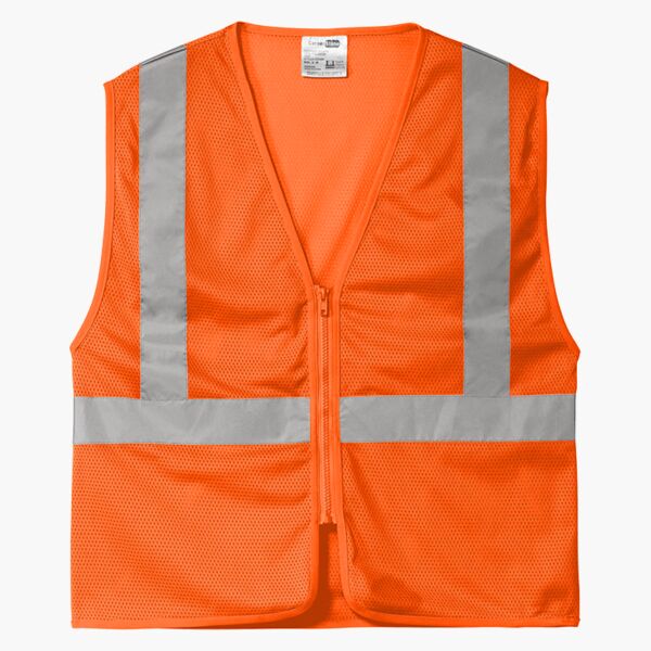 Ansi 107 Class 2 Economy Mesh Zippered Vest Thumbnail