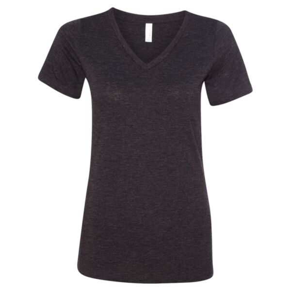 Women's Relaxed Triblend Short Sleeve V-Neck Tee Thumbnail